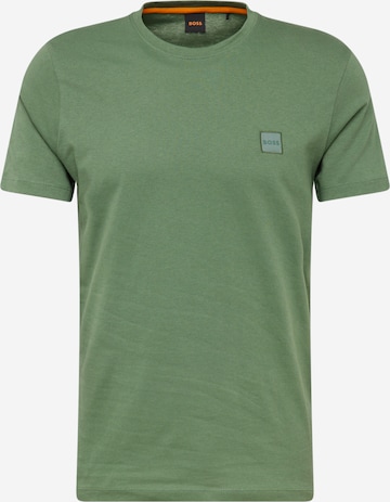 T-Shirt 'Tales' BOSS Orange en vert : devant