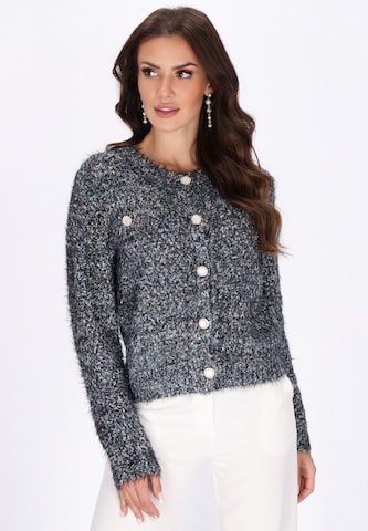 NAEMI Strickjacke in Schwarz: Vorderseite