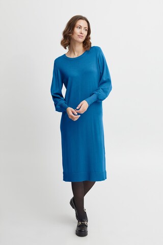 Fransa Strickkleid 'Blume' in Blau