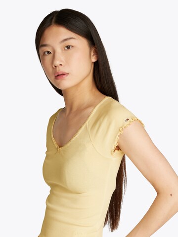 T-shirt Tommy Jeans en jaune