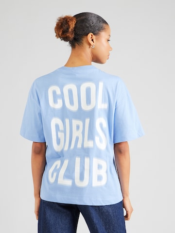PIECES Oversized shirt 'PCGRAF' in Blue: front