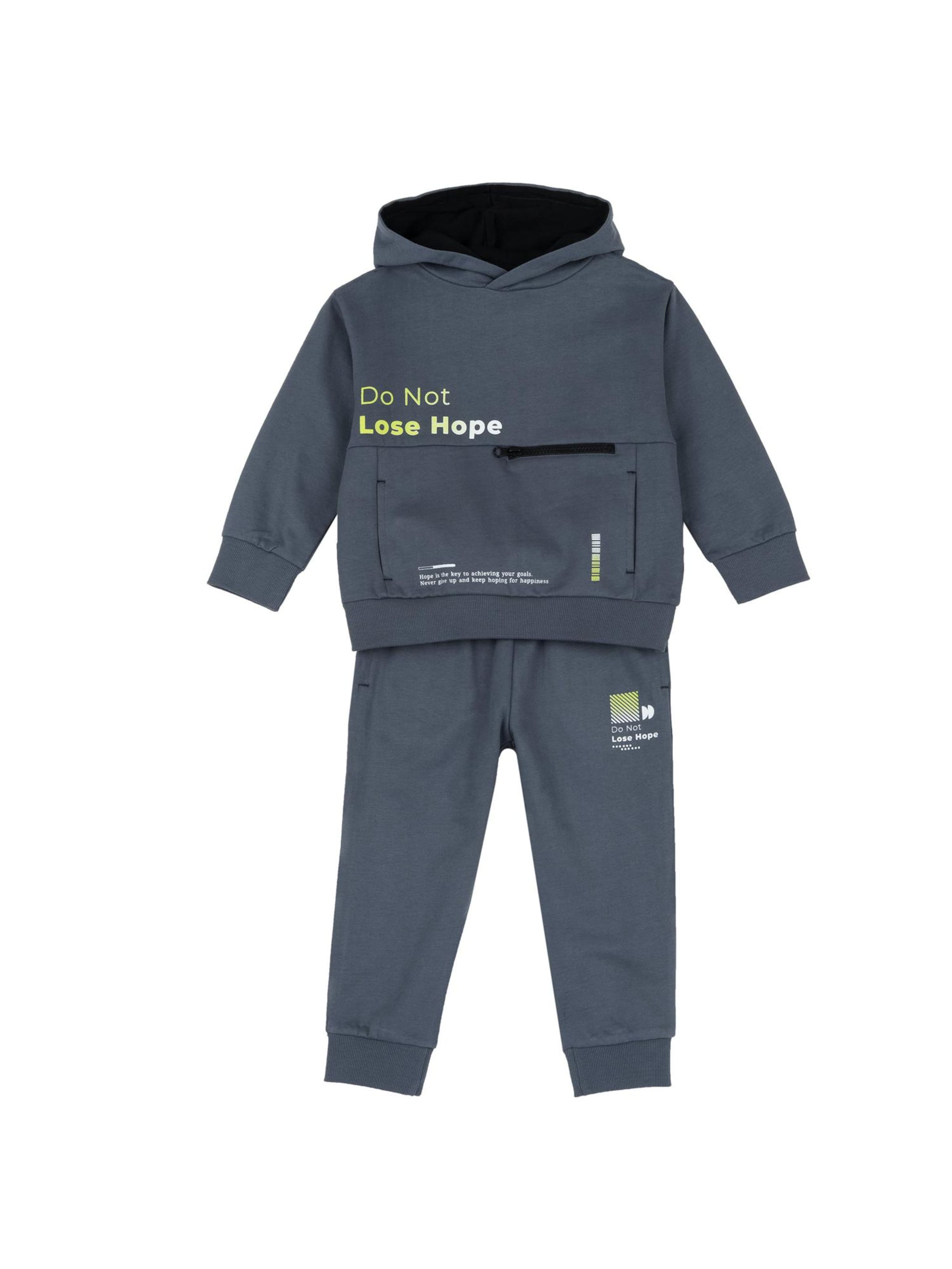 Chicco Облекло за бягане в сиво: отпред