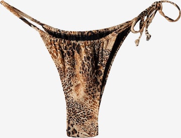 Bas de bikini Bershka en marron : devant