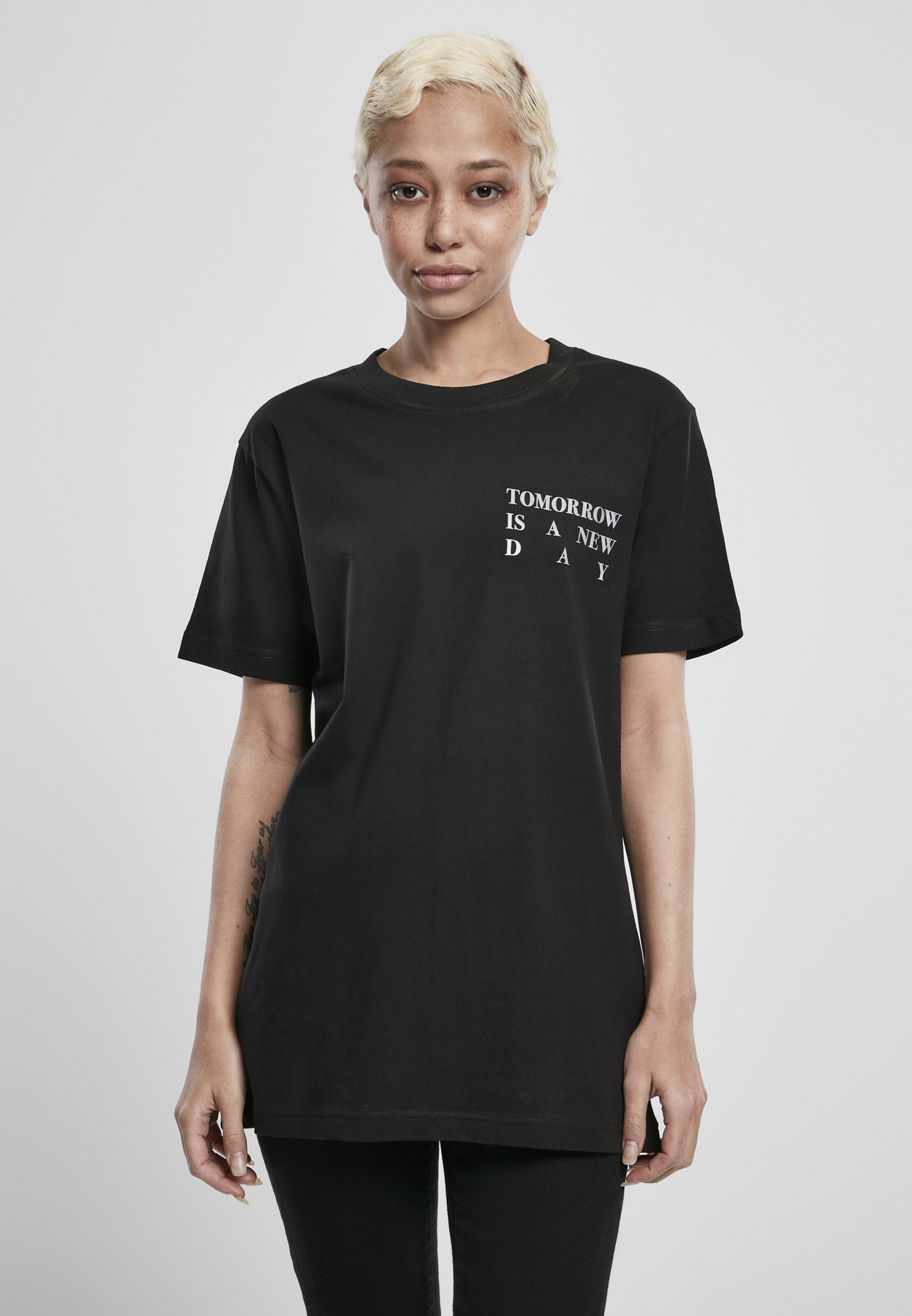 Männer Shirts Merchcode T-Shirt 'Ladies New Day' in Schwarz - BR39239