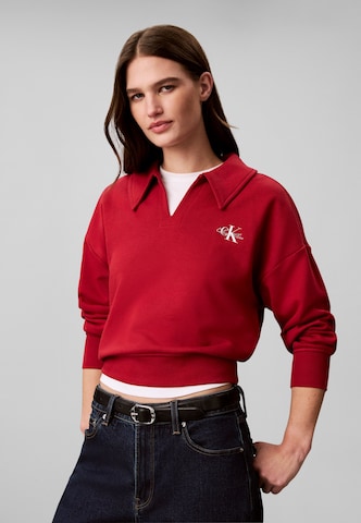 Felpa di Calvin Klein Jeans in rosso: frontale