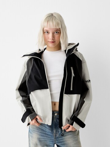 Bershka Between-Season Jacket in Black: front