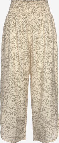 BUFFALO Wide Leg Strandhose in Beige: predná strana