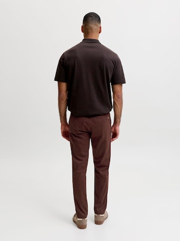 Coupe slim Pantalon chino 'JJIMarco JJBowie' JACK & JONES en marron