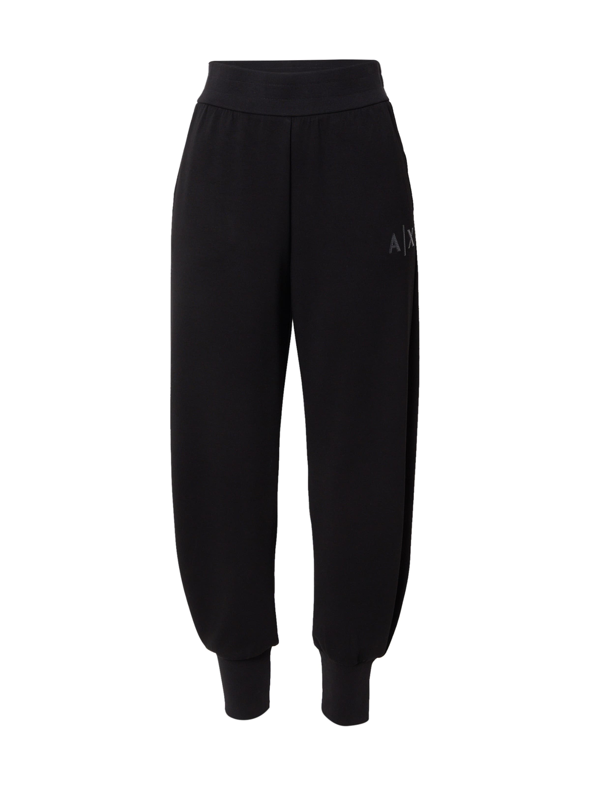 juoda ARMANI EXCHANGE Siaurėjantis Kelnės: priekis