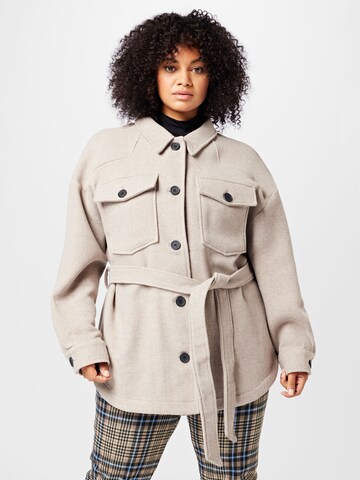 Noisy May Curve Jacke 'OSCAR' in Beige: predná strana