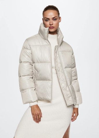 MANGO Winter Jacket 'Tiramisu' in Beige: front