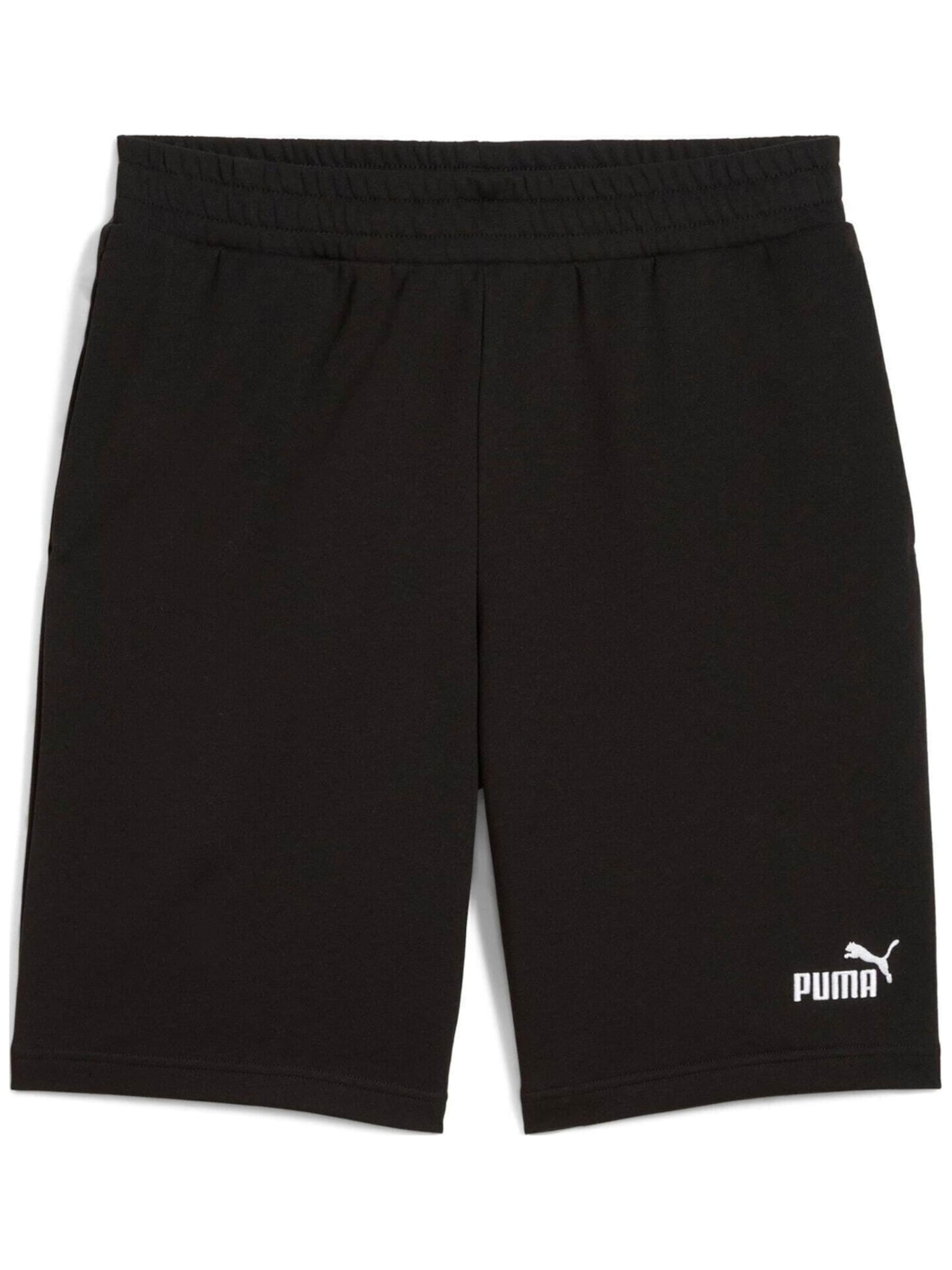 PUMA Pantalón deportivo 'Puma Ess No. 1 Logo Shorts 10' en M en negro, Vista del producto