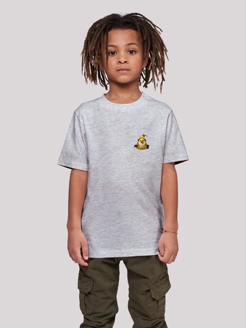 F4NT4STIC T-Shirt 'Rubber Duck Wizard' in Grau: predná strana