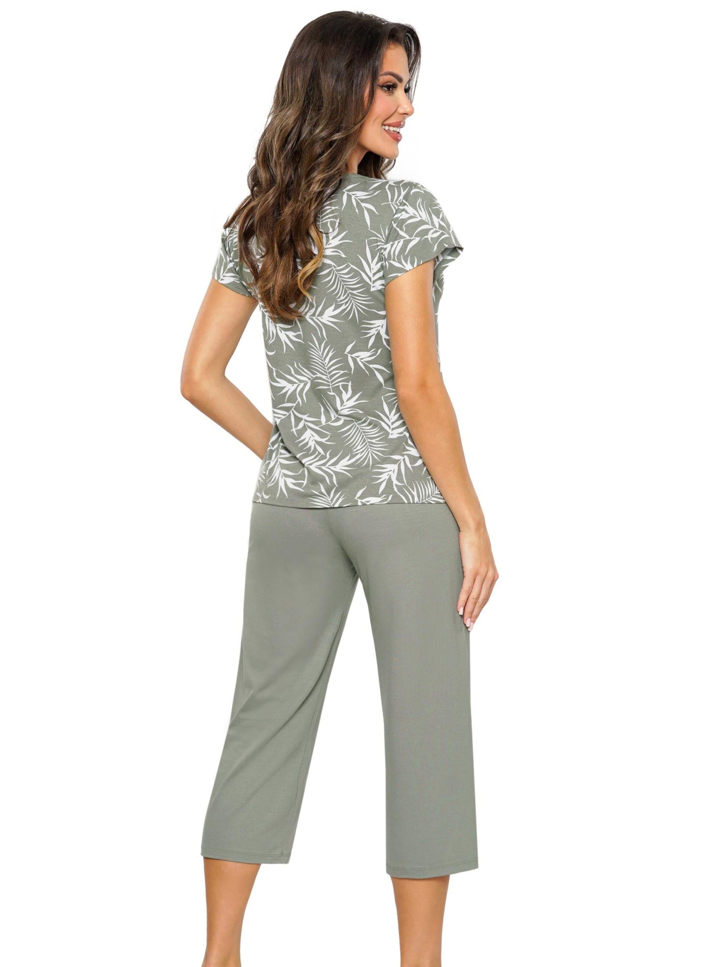 Donna Pyjama 'Paloma'‌‌‌‌‌ in Grün