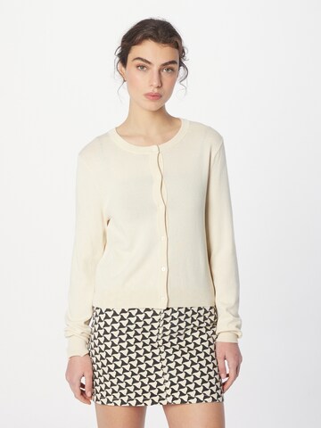 Monki Strikkejakke i beige: forside