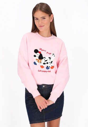 Sweat-shirt 'Pop' MYMO en rose : devant