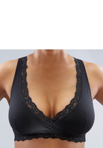 PETITE FLEUR Bralette Bra in Black