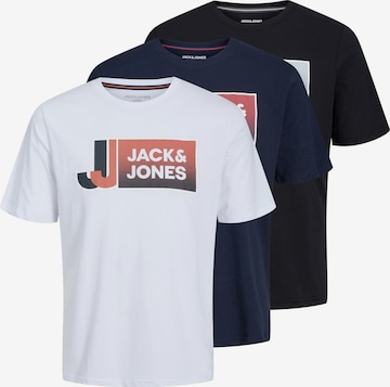 JACK & JONES Koszulka 'LOGAN' w kolorze niebieski: przód