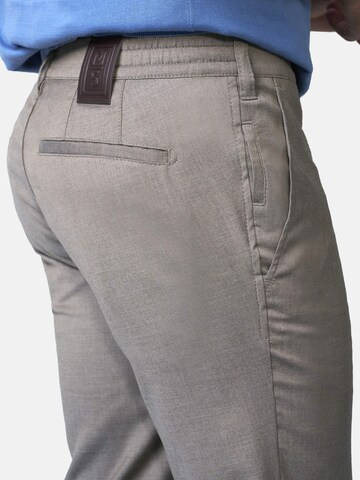 MEYER Slimfit Chinohose 'M5 Move 9-6196' in Grau