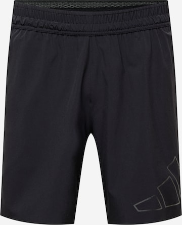 ADIDAS PERFORMANCEregular Sportske hlače - crna boja: prednji dio