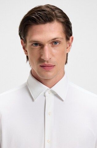 BOSS Regular Fit Hemd ' Hank ' in Weiß