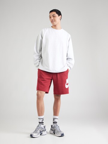 Nike Sportswear Avar lõige Püksid 'CLUB ALUMNI', värv punane