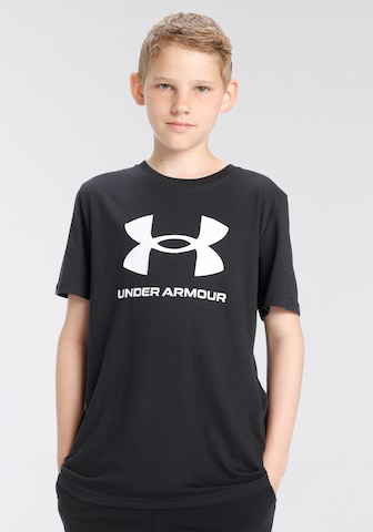 UNDER ARMOUR Sportshirt in Schwarz: predná strana