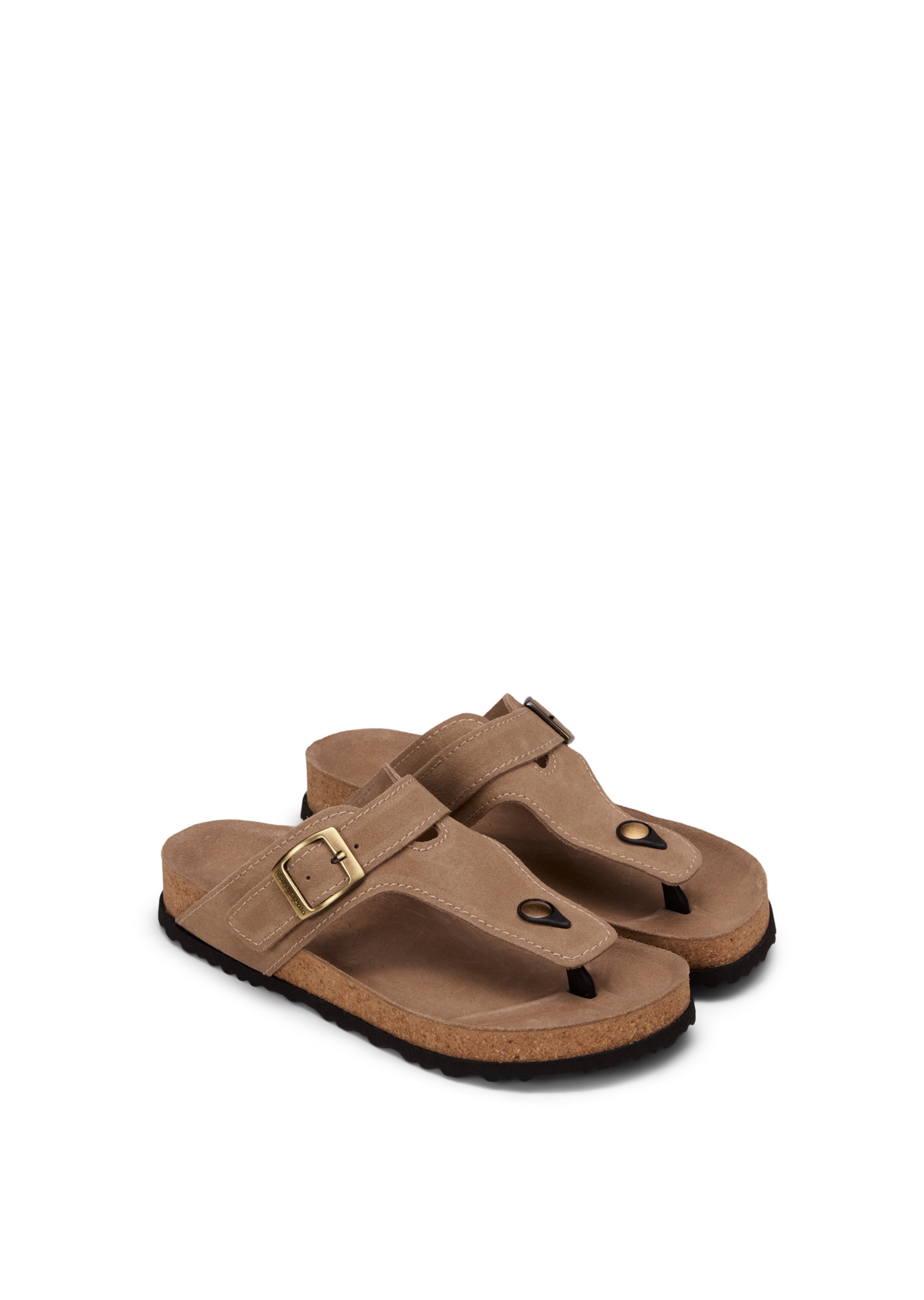 Marc O'Polo T-bar sandals in Brown