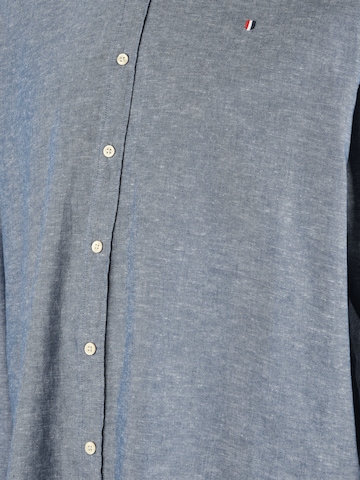 Jack & Jones Plus Comfort fit Button Up Shirt 'SUMMER' in Blue