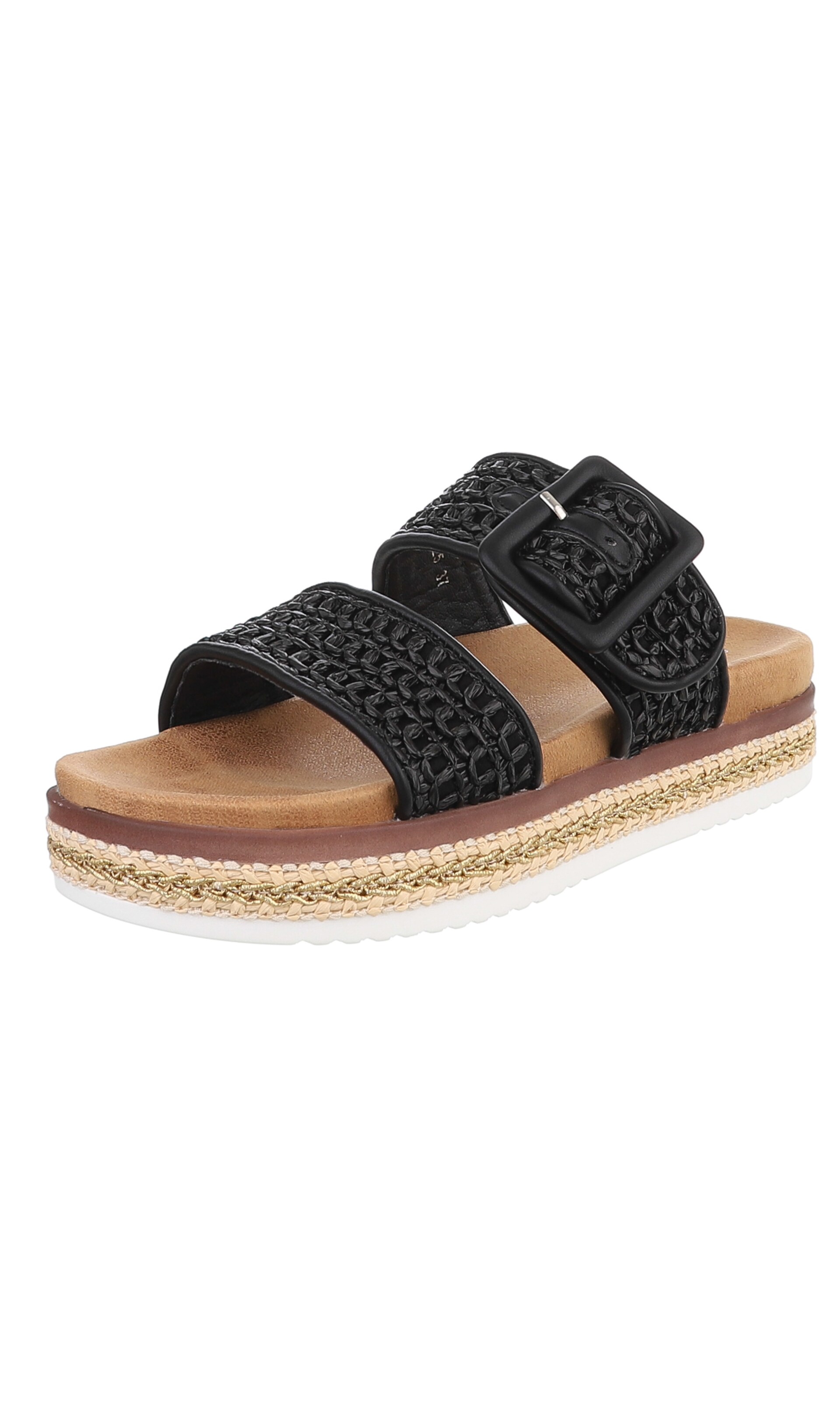 Ital-Design Sandals in Black: front
