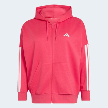 ADIDAS SPORTSWEAR Athletic Zip-Up Hoodie in Pink
