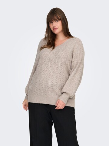 ONLY Carmakoma - Jersey 'CARLUCILLA' en beige: frente