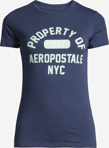 AÉROPOSTALE Shirt in Blauw: voorkant