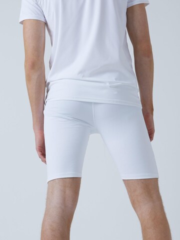 Skinny Leggings 'Short Tights mit Taschen' SPORTKIND en blanc