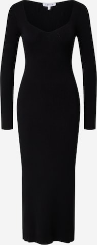 EDITED Knitted dress 'Catherine' in Black: front