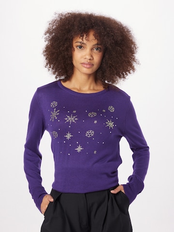 Wallis Sweater in Purple: front