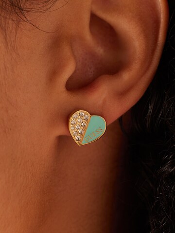 Boucles d'oreilles 'Design' GUESS en or : devant