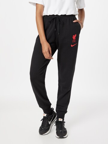 NIKE - Tapered Calças de desporto em preto: frente