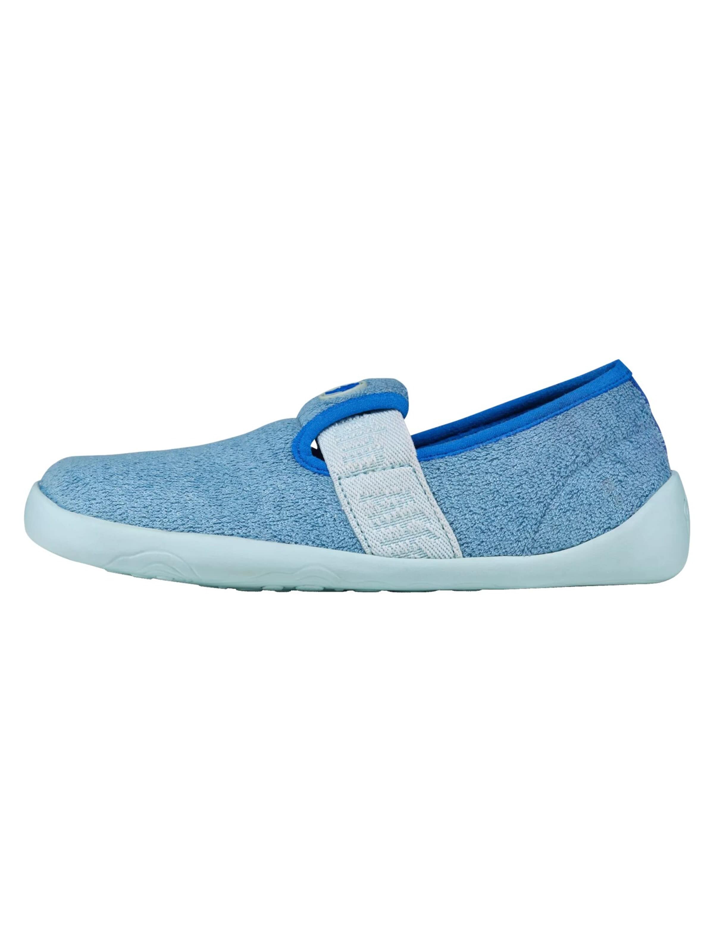 Affenzahn Hausschuh 'Hausschuh Vegan Dreamy' in Blau: Vorderseite
