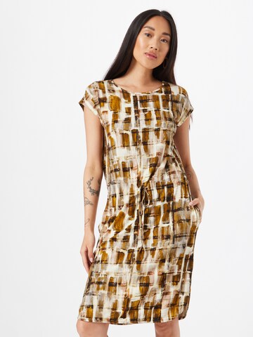 Cartoon Dress in Brown: front