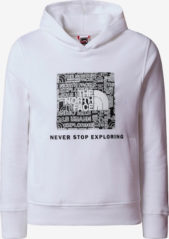 THE NORTH FACE Sweatshirt 'Off Mountain' in White: front