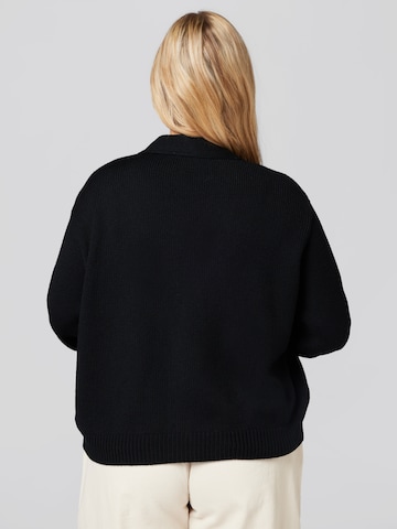 A LOT LESS Knit cardigan 'Abby' in Black