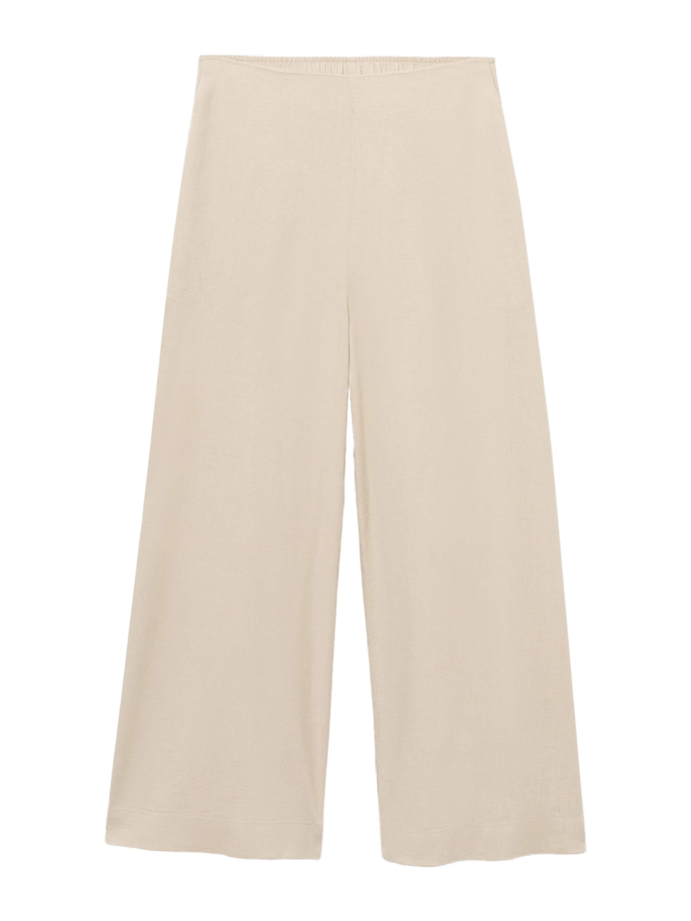 MANGO Широки крачоли Панталон 'LINOVISF' в бежово: отпред