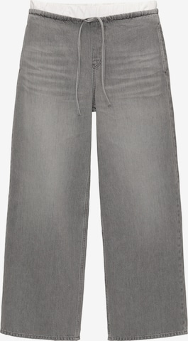 Wide Leg Jean Pull&Bear en gris : devant