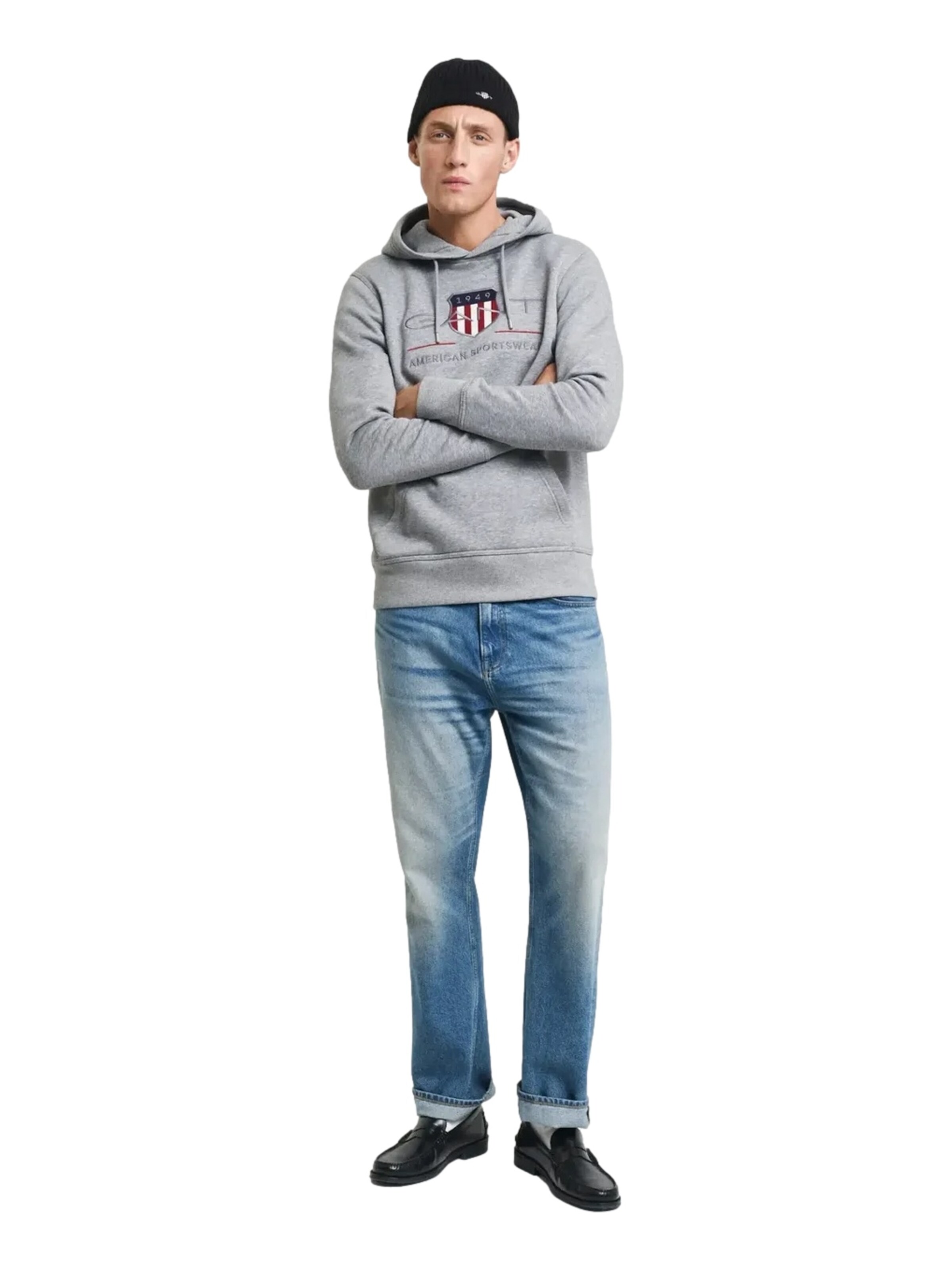 GANT Sweatshirt 'Reg Archive Shield' in Grijs
