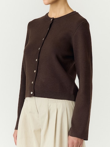 YAS Strickjacke 'YASElena' in Braun