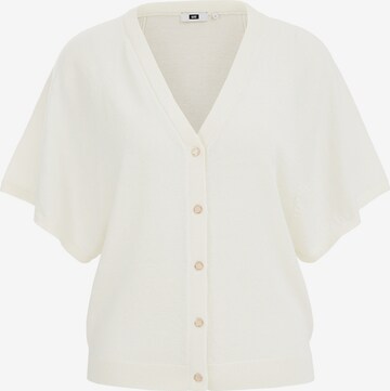 WE Fashion Knit cardigan in White: front