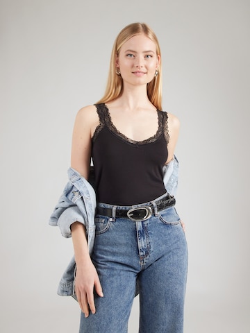 ABOUT YOU Top 'Sila' | črna barva: sprednja stran