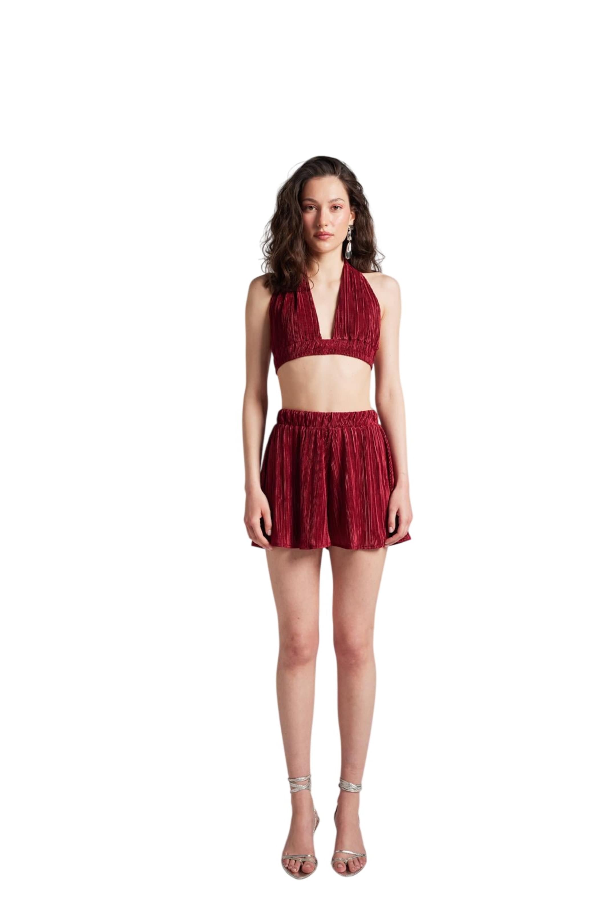HOLLY LOLLY Loose fit Trousers in Red