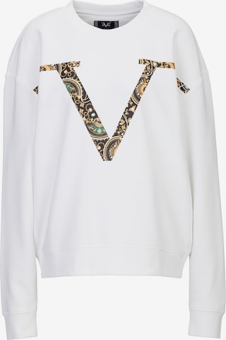 Sweat-shirt 19V69 ITALIA en blanc : devant